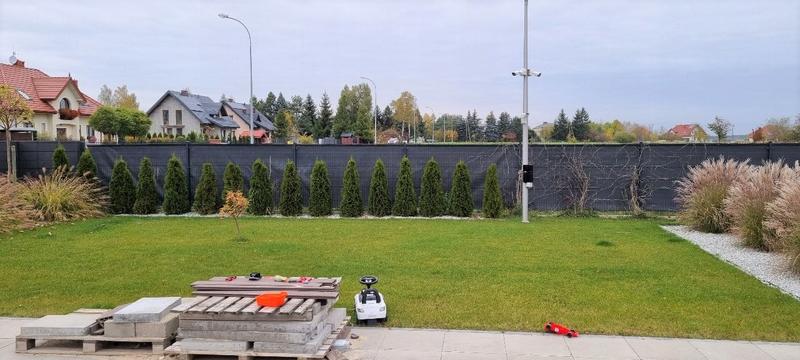 Cieniujące drzewa i żywopłoty