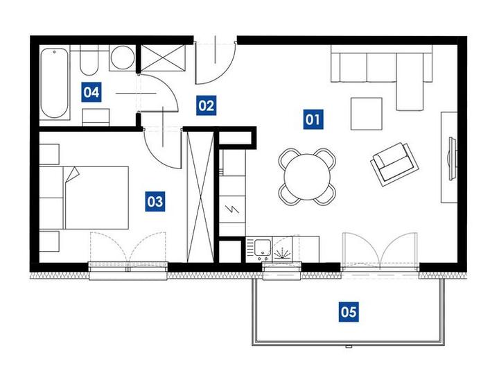 Układy mieszkań w bloku