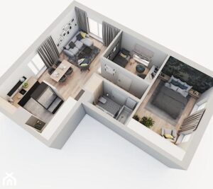 Praktyczne rozwiązania dla najlepszego projektu mieszkania 70m2 – stwórz idealną przestrzeń dla siebie