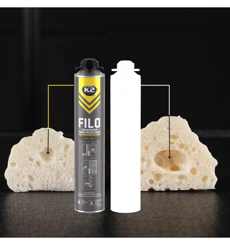 Plamy z pianki montażowej